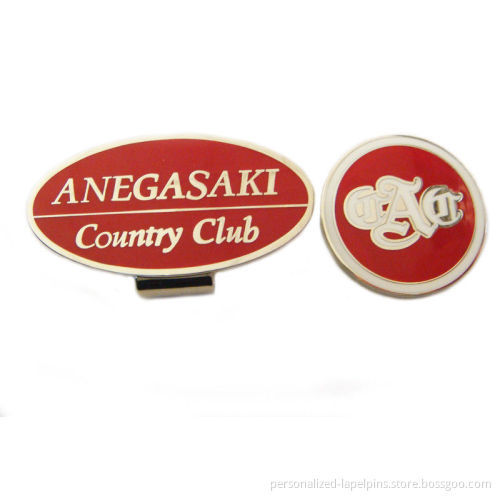 Enamel Anegasaki Country Club Golf Divot Tool With Ball Marker